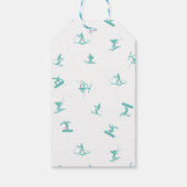 Ski Birthday Party Snowboard Geschenkanhänger (Rückseite)