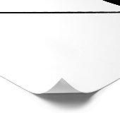 Ski Black Silhouette Poster (Ecke)