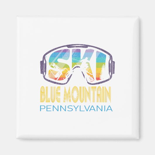 Ski Blue Mountain Pennsylvania Skiurlaub Magnet (Vorne)