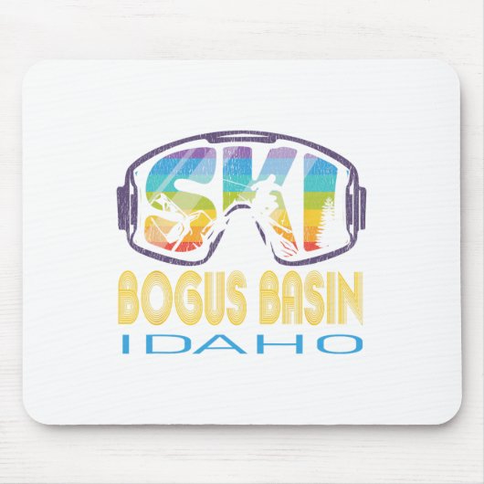 Ski Bogus Sin Idaho Skiurlaub Mousepad (Vorne)