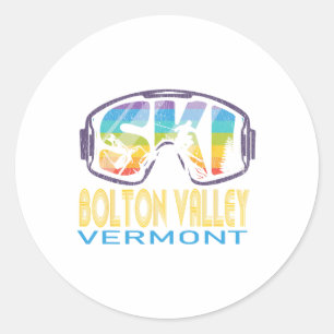 Ski Bolton Valley Vermont Skiurlaub Runder Aufkleber