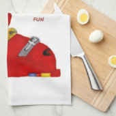 Ski Boot Go Skifahren Slip Vergnügen Küchentuch (Viertel Falte)