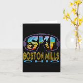 Ski Boston Mills Ohio Skiurlaub Karte (Gelbe Blume)