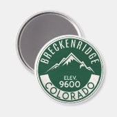 Ski Breckenridge Colorado Snowboarden Magnet (Vorderseite/Rückseite)