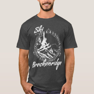 Ski Breckenridge, Colorado Vintag Retro Snow Ski V T-Shirt