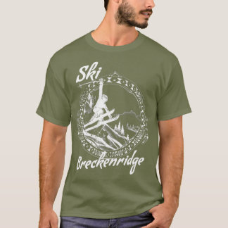 Ski Breckenridge Vintag Retro Colorado Schnee T-Shirt