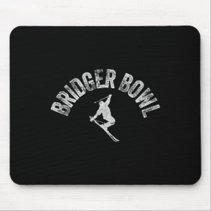 Ski Bridger Bowl Vintage Skifahren Cooler Montana Mousepad