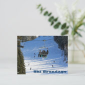 Ski Brundage Postkarte (Stehend Vorderseite)