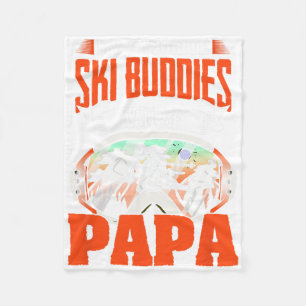 Ski Buddies nennen mich Papa Ski Ski Winter Sport Fleecedecke