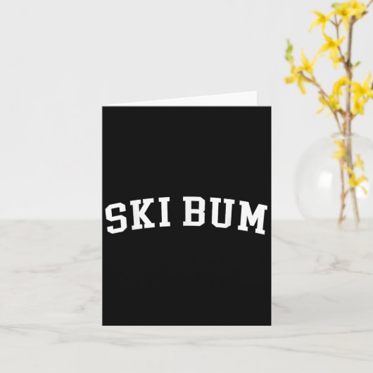 Ski Bum Karte (Gelbe Blume)