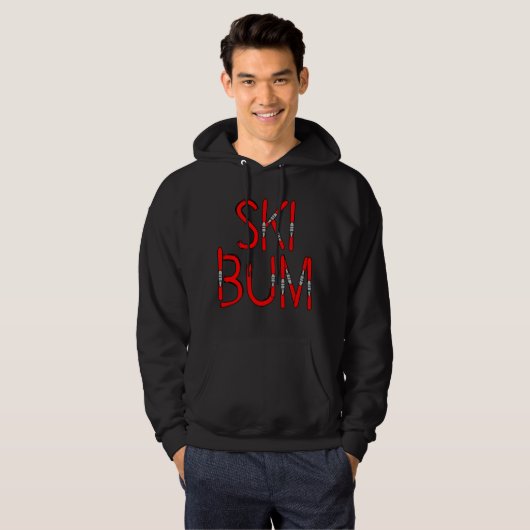 Ski Bum Skis Hoodie (Vorne ganz)