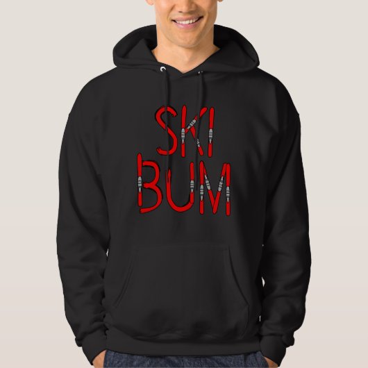 Ski Bum Skis Hoodie (Vorderseite)