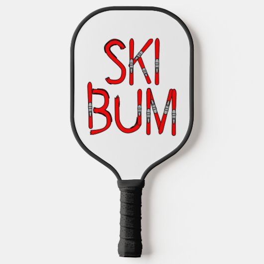 Ski Bum Skis Pickleball Schläger (Rückseite)