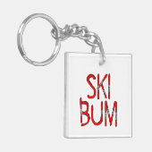 Ski Bum Skis Schlüsselanhänger (Vorderseite links)