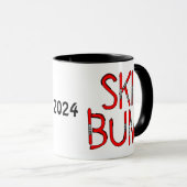 Ski Bum Skis Tasse (VorderseiteRechts)