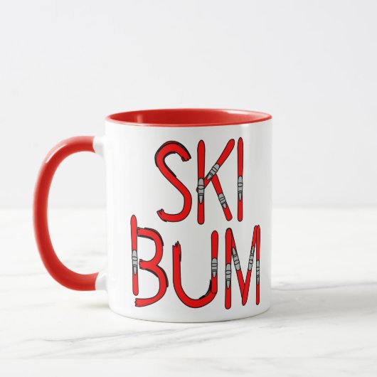 Ski Bum Skis Tasse (Links)