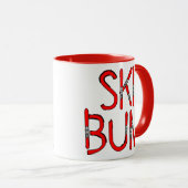 Ski Bum Skis Tasse (VorderseiteRechts)