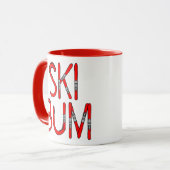 Ski Bum Skis Tasse (Vorderseite Links)