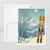 Ski Butternut Basin Massachusetts Ski Postkarte (Vorne/Hinten)