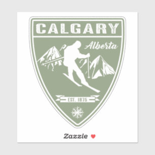 Ski Calgary Alberta Aufkleber