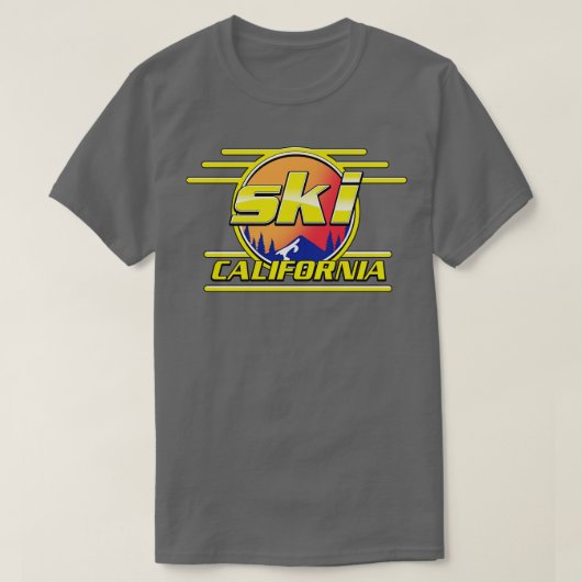 Ski California 80er T-Shirt (Design vorne)