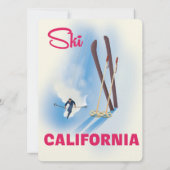 Ski California Reiseplakat (Rückseite)