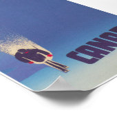 Ski Canada Vintage Travel Poster (Ecke)