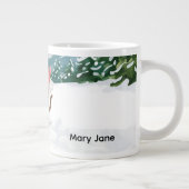 Ski Cat fährt im rosa Junggeselinnen-Abschied Ski Jumbo-Tasse (Rechts)