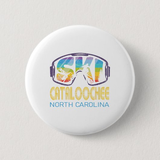 Ski Cataloochee North Carolina Skiurlaub Button (Vorderseite)