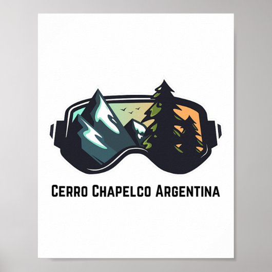 Ski Cerro Chapelco - Argentinien Bergpass Lugano Poster (Vorne)