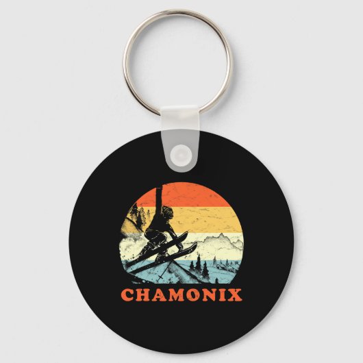 Ski Chamonix Schlüsselanhänger (Vorderseite)