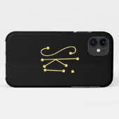 SKI Chic Spaß Coole Whimsical Text Black Backgroun Case-Mate iPhone Hülle (Rückseite (Horizontal))