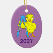 Ski Chick Keramik Ornament (Hinten)