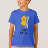 Ski Chick Kids Bio Tee Shirt (Vorderseite)