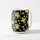 Ski Chick Pattern Kaffeemaschine Tasse (VorderseiteRechts)