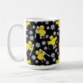 Ski Chick Pattern Kaffeemaschine Tasse (Links)