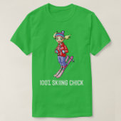 Ski Chick Snow Bunny Funny Geschenk T-Shirt (Design vorne)