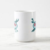 Ski Chick Wintergebirge Pisten Kaffeetasse (Mittel)