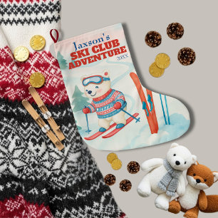 Ski Club Abenteuer Baby Eisbär Großer Weihnachtsstrumpf