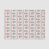 Ski Club Après Bébé  Arctic Fox Seidenpapier (Vorderseite)