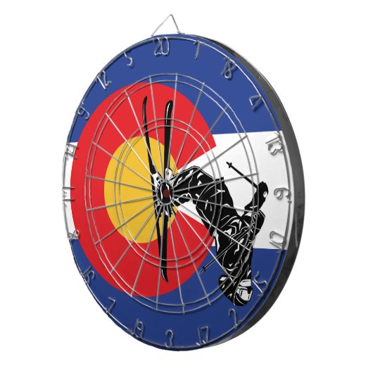 Ski Colorado Dartscheibe (Vorderseite rechts)