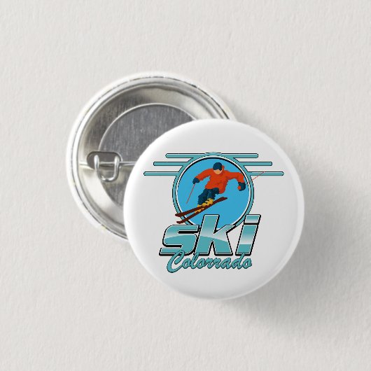 Ski Colorado Logo Button (Vorne & Hinten)