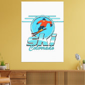 Ski Colorado Logo Leinwanddruck (Insitu (Wohnzimmer))