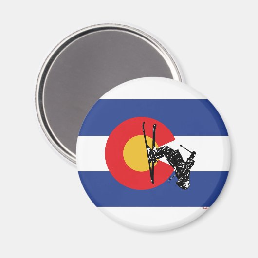 Ski Colorado Magnet (Vorderseite/Rückseite)