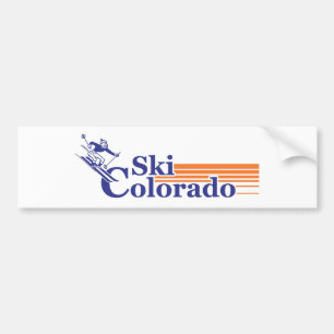 Ski Colorado (männlich) Autoaufkleber