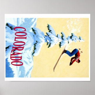 SKI COLORADO PLAKAT