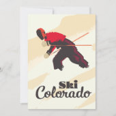 Ski Colorado Reiseplakat Save The Date (Vorderseite)