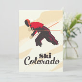 Ski Colorado Reiseplakat Save The Date (Stehend Vorderseite)
