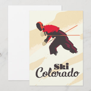 Ski Colorado Reiseplakat Save The Date