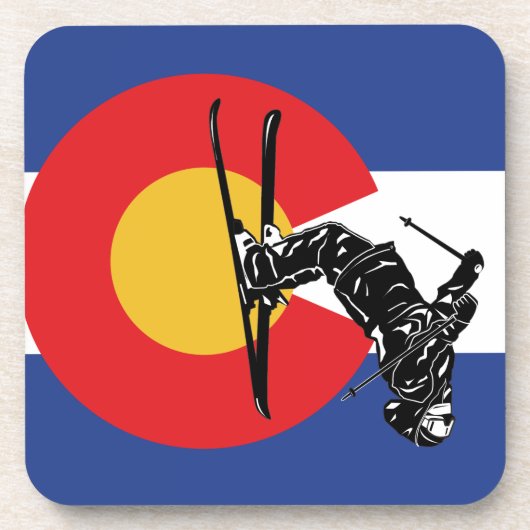 Ski Colorado Untersetzer (Vorderseite)